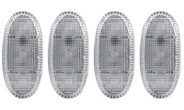 Picture of ANZO 2011-2016 Ford F-350 LED Fender Light Kit Clear 2pc Amber - 2pc Red