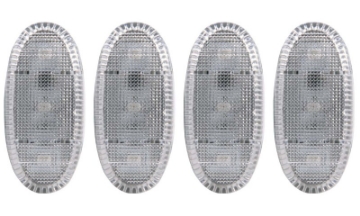 Picture of ANZO 2011-2016 Ford F-350 LED Fender Light Kit Clear 2pc Amber - 2pc Red