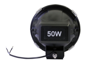 Picture of ANZO Hid Off Road Light Universal 50 Watt 7in HID Off Road Fog Light w- ANZO USA Red bezel