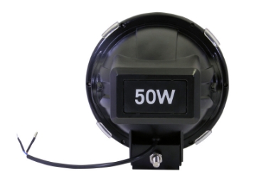 Picture of ANZO Hid Off Road Light Universal 50 Watt 7in HID Off Road Fog Light w- ANZO USA Red bezel