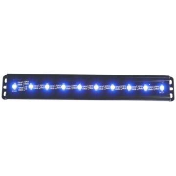 Picture of ANZO Universal 12in Slimline LED Light Bar Blue