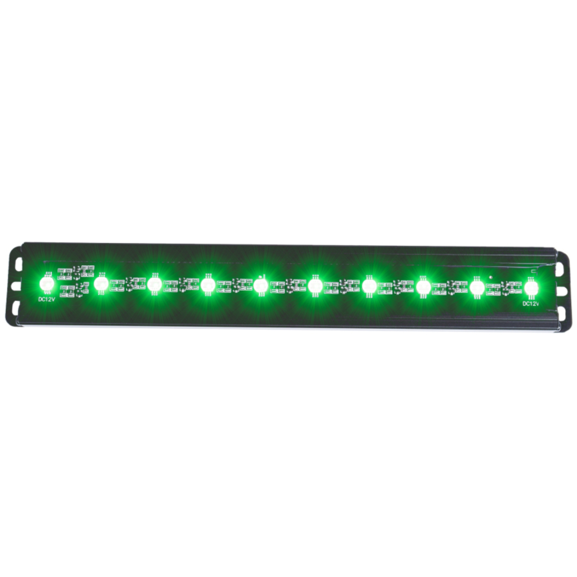 Picture of ANZO Universal 12in Slimline LED Light Bar Green
