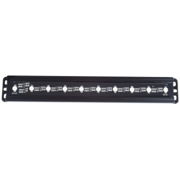 Picture of ANZO Universal 12in Slimline LED Light Bar Green