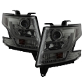 Picture of Spyder Chevy Tahoe - Suburban 2015 -2016 Projector Headlights - DRL LED - Smoke PRO-YD-CTA15-DRL-SM