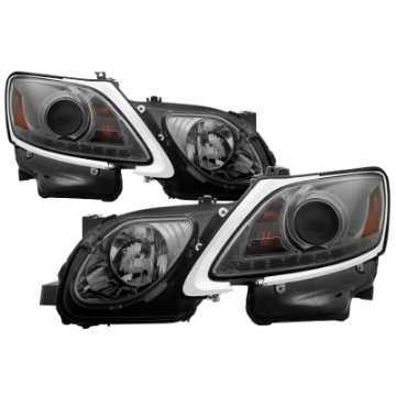 Picture of Spyder Lexus GS 300 - 350 - 450 06-11 Headlights - HID Model Only - Smoke PRO-YD-LG06-HID-DRL-SM