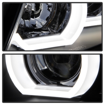 Picture of Spyder BMW E90 3-Series 06-08 4DR Headlights - Halogen Model Only - Black PRO-YD-BMWE9005V2-AM-BK