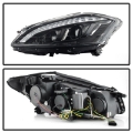 Picture of Spyder Mercedes W221 S Class 07-09 Headlights - HID Model Only - Black PRO-YD-MBW22107-HID-DRL-BK