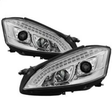 Picture of Spyder Mercedes W221 S Class 07-09 Headlights - HID Model Only - Chrome PRO-YD-MBW22107-HID-DRL-C