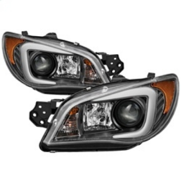 Picture of Spyder Subaru WRX 06-07 Projector Headlights - HID Model Only - Black PRO-YD-SWRX06-HID-LBDRL-BK