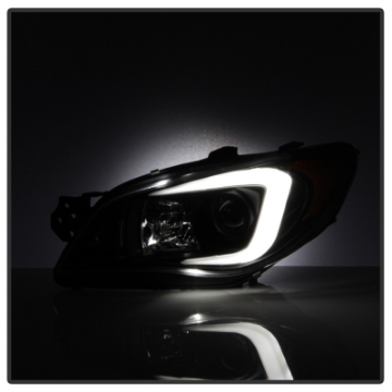 Picture of Spyder Subaru WRX 06-07 Projector Headlights - HID Model Only - Black PRO-YD-SWRX06-HID-LBDRL-BK