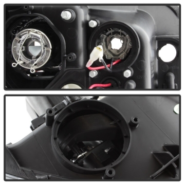 Picture of Spyder Subaru WRX 08-09 Projector Headlights - HID Model Only - Black PRO-YD-SWRX08-HID-LBDRL-BK