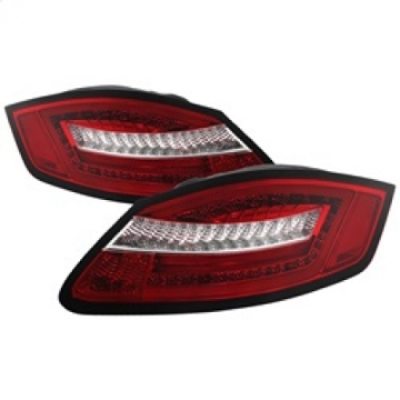 Picture of Spyder Porsche 987 Cayman 06-08 - Boxster 05-08 LED Tail Lights - Red Clear ALT-YD-P98705-LED-RC