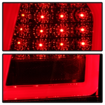 Picture of Spyder Chrysler 300 05-07 V2 Light Bar LED Tail Lights - Red Clear ALT-YD-CHR305V2-LED-RC