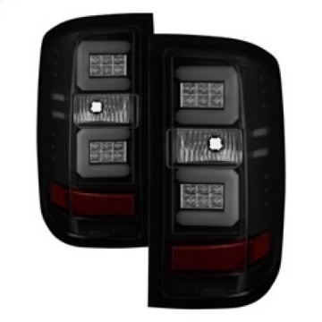 Picture of Spyder Chevy Silverado 16-17 Light Bar LED Tail Lights - Black Smoke ALT-YD-CS16-LED-BSM