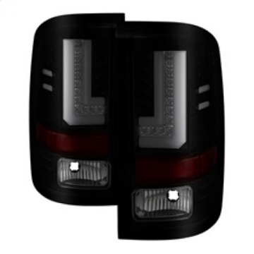 Picture of Spyder GMC Sierra 2016-2017 Light Bar LED Tail Lights - Black Smoke ALT-YD-GS16-LED-BSM