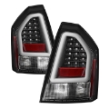 Picture of Spyder Chrysler 300 05-07 V2 Light Bar LED Tail Lights - Black ALT-YD-CHR305V2-LED-BK