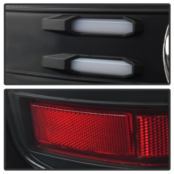 Picture of Spyder Chevy Silverado 2016-2017 Light Bar LED Tail Lights - Black ALT-YD-CS16-LED-BK