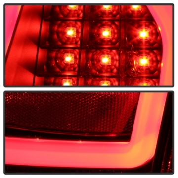 Picture of Spyder Chrysler 300C 05-07 V2 Light Bar LED Tail Lights - Black ALT-YD-C305V2-LED-BK