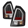Picture of Spyder Chrysler 300C 08-10 V2 Light Bar LED Tail Lights - Black ALT-YD-C308V2-LED-BK