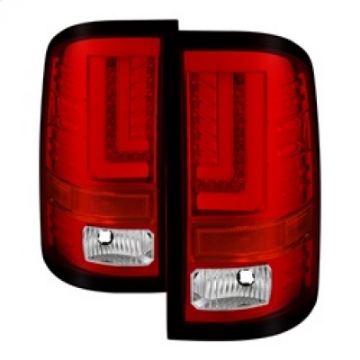 Picture of Spyder GMC Sierra 2016-2017 Light Bar LED Tail Lights - Red Clear ALT-YD-GS16-LED-RC