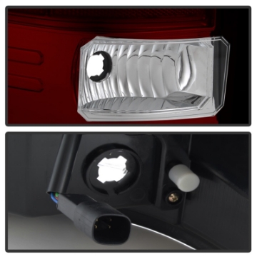 Picture of Spyder GMC Sierra 2016-2017 Light Bar LED Tail Lights - Red Clear ALT-YD-GS16-LED-RC