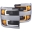 Picture of ANZO Projector Headlights 15-17 Chevrolet Silverado 2500HD - 3500HD Black w- Chrome Rim