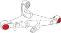 Picture of SPC Performance X Axis Sealed Flex Joint for 2003-2008 Jaguar S-Type