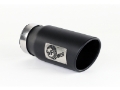 Picture of aFe Power Diesel Exhaust Tip Black- 4 in In x 5 out X 12 in Long Bolt On Right