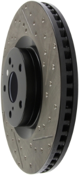 Picture of StopTech 14 Lexus IS Slotted & Drilled Front Left Rotor