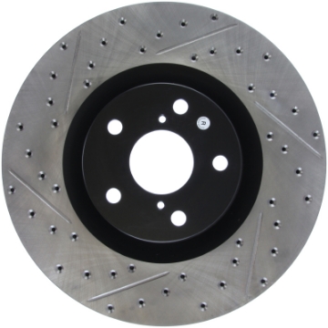Picture of StopTech 14 Lexus IS Slotted & Drilled Front Right Rotor
