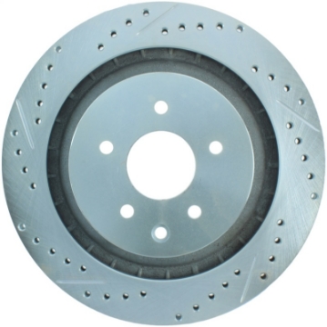 Picture of StopTech Select Sport 08-13 Infiniti G37 Slotted and Drilled Right Rear Brake Rotor
