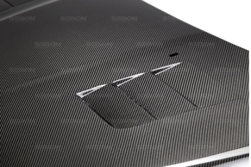 Picture of Seibon 15-16 Ford Focus TS-Style Gloss Finish Carbon Fiber Hood