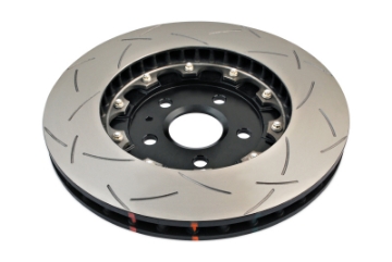 Picture of DBA 2010+ Camaro V8 SS Front Slotted 5000 Series 2 Piece Rotor Assembled w- Black Hat