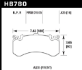 Picture of Hawk 2016 Audi A8 Front High Performance 5-0 Brake Pads