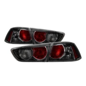 Picture of xTune 08-15 Mitsubishi Lancer OE Style Tail Lights - Black Smoke ALT-JH-MLEVO08-BSM