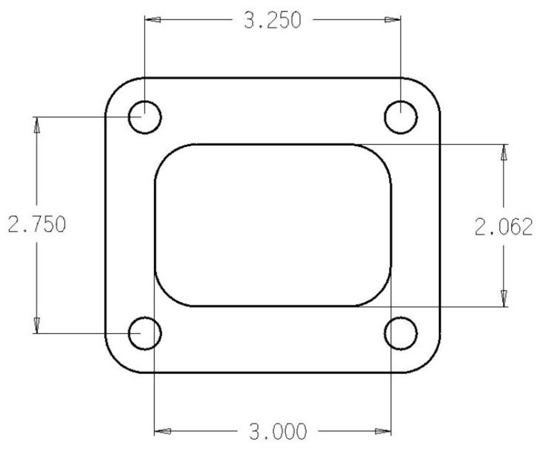 Picture of Cometic Turbo FLG T4 Garrett Exh Inlet -010in Exhaust Gasket