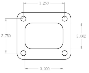 Picture of Cometic Turbo FLG T4 Garrett Exh Inlet -010in Exhaust Gasket