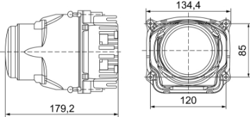 Picture of Hella 90mm Bi-LED High - Low Beam 2nd Gen SAE Module
