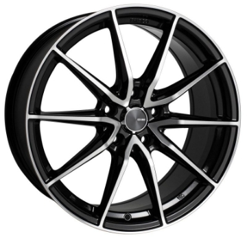 Picture of Enkei DRACO 18x8 5x100 45mm Offset 72-6mm Bore Black Machined Wheel