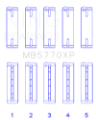 Picture of King Engine Bearings Nissan VK45DD-DE 4-5L Size STD Performance Main Bearing Set