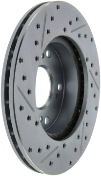 Picture of StopTech Select Sport 06-11 Honda Civic DX-EX-LX Slotted and Drilled Left Front Rotor