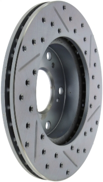 Picture of StopTech Select Sport 06-11 Honda Civic DX-EX-LX Slotted and Drilled Right Front Rotor