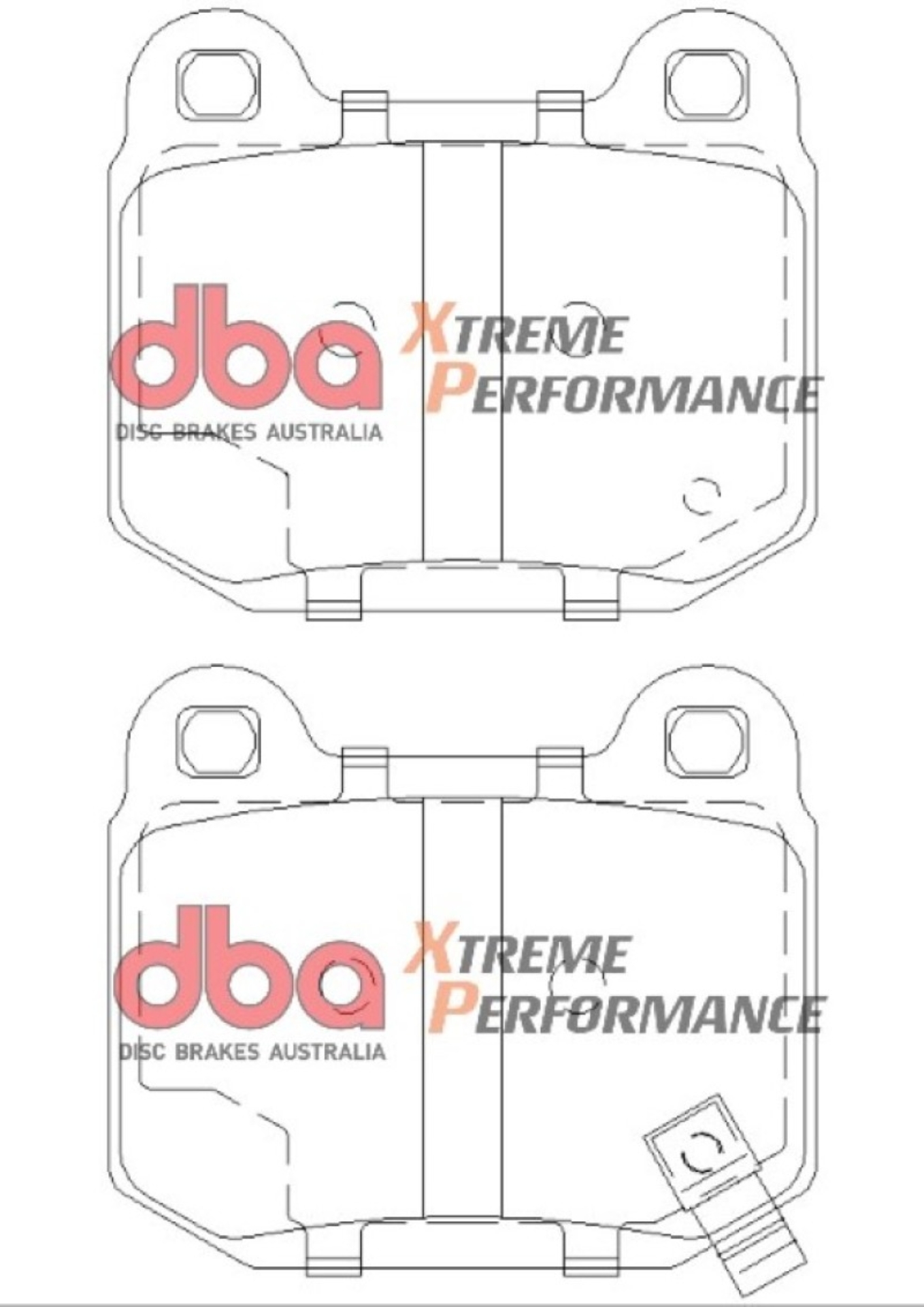 Picture of DBA 03-06 EVO - 04-09 STi - 03-07 350Z Track Edition-G35 w- Brembo XP650 Rear Brake Pads