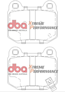Picture of DBA 03-06 EVO - 04-09 STi - 03-07 350Z Track Edition-G35 w- Brembo XP650 Rear Brake Pads