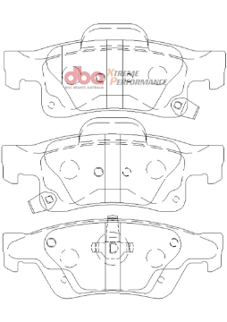 Picture of DBA 10-15 Camaro XP650 Front Brake Pads