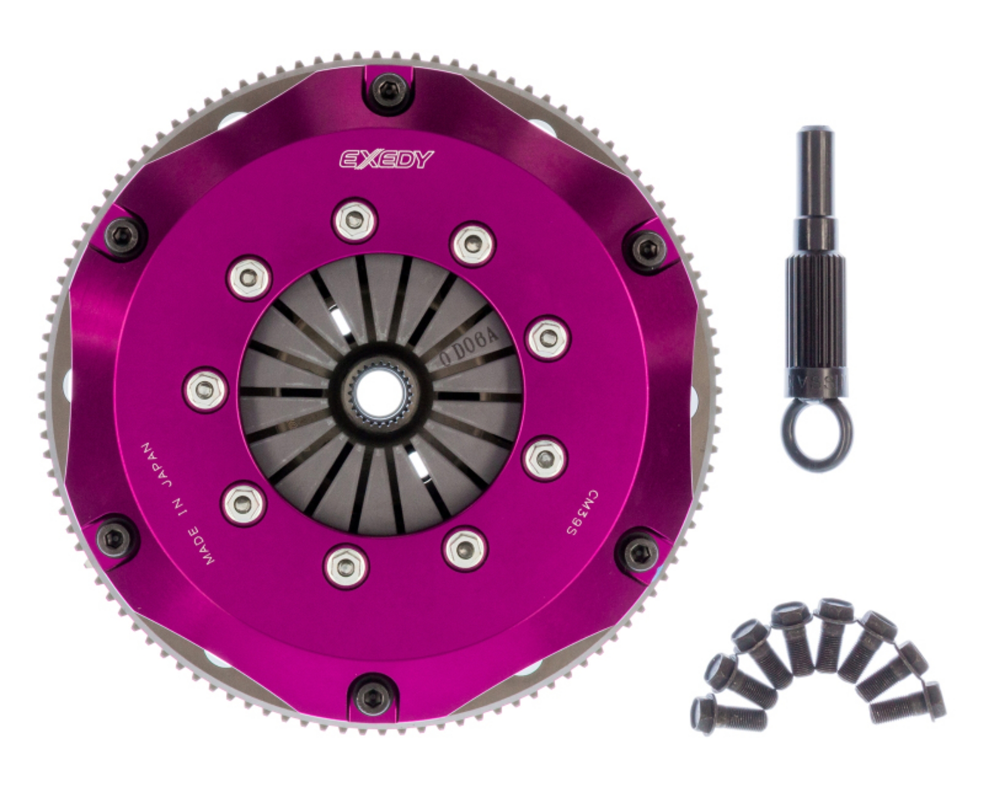 Picture of Exedy 1999-2002 Nissan Silvia L4 Hyper Twin Carbon-R Clutch Rigid Disc Push Type Cover w-FW Bolts