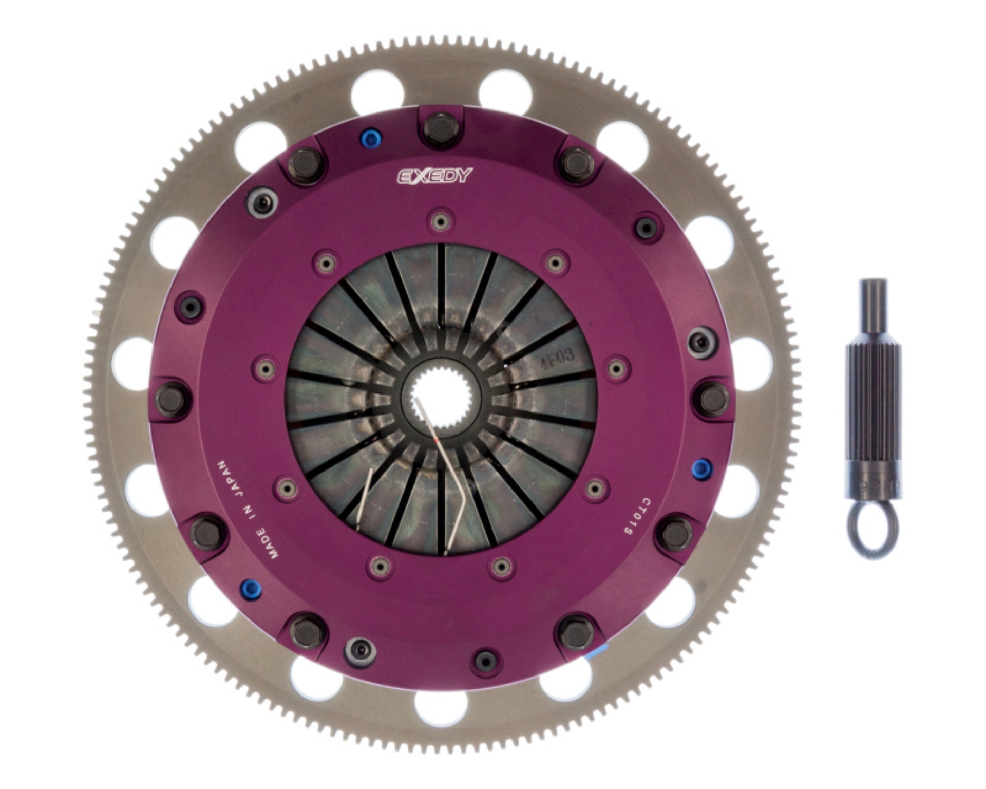 Picture of Exedy 2010-2015 Chevrolet Camaro SS V8 Hyper Twin Cerametallic Clutch Strap Drive Type Sprung Disc