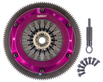 Picture of Exedy 2004-2014 Subaru Impreza WRX STI H4 Hyper Triple Cerametallic Clutch Rigid Disc Pull Type