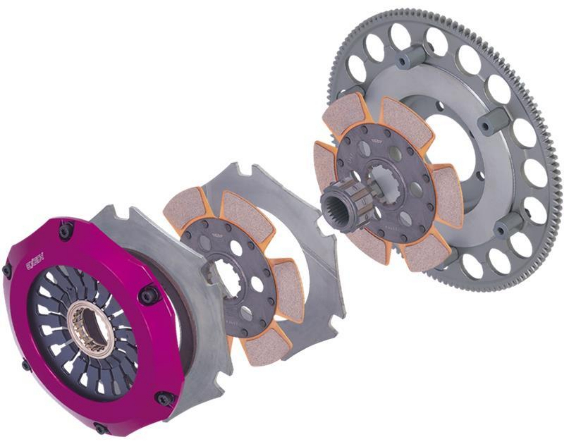 Picture of Exedy 2005-2005 Saab 9-2X Aero H4 Hyper Compe-D Twin Cerametallic Clutch Sprung Center Disc