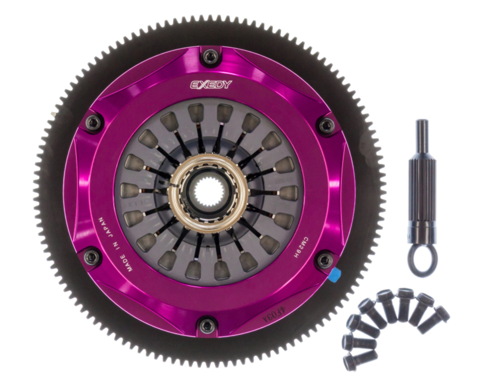 Picture of Exedy 2004-2014 Subaru Impreza WRX STI H4 Hyper Twin Cerametallic Clutch Sprung Center Disc Pull